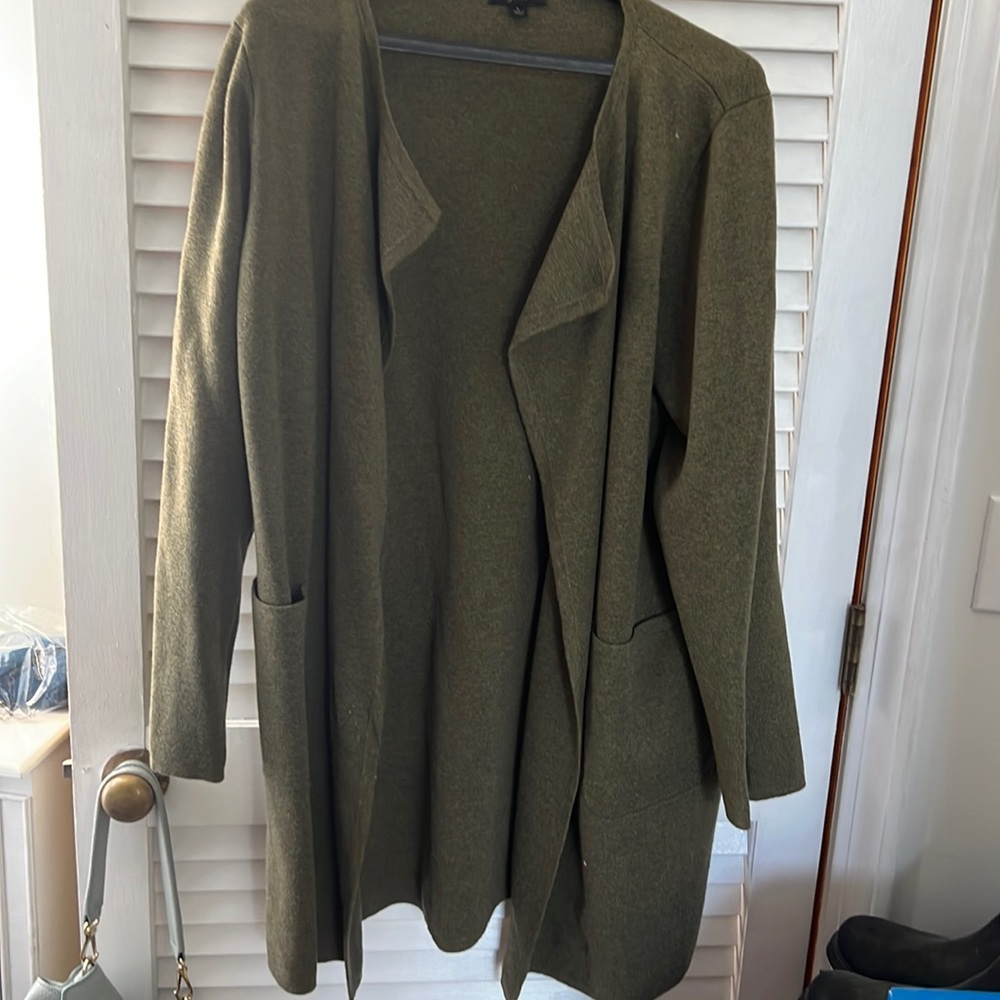J crew mid weight drapey jacket large